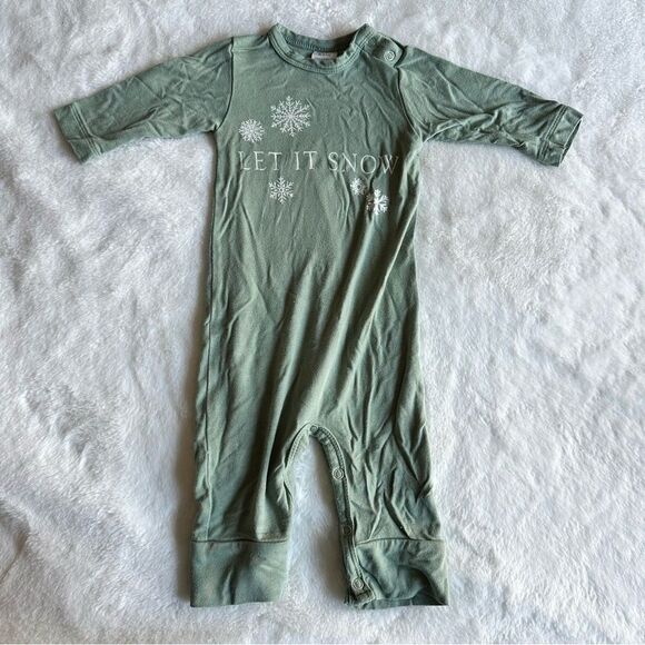 Kate Quinn Bamboo Let It Snow One-piece Size 0-3 Months - Picture 1 of 4